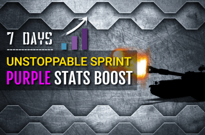 Purple Stats Boost: 7 days Unstoppable Sprint